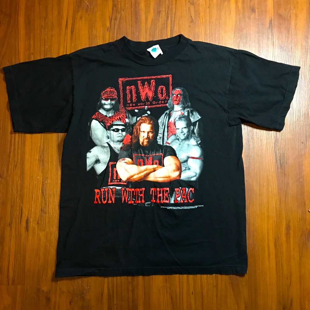 1998 N.W.O. Run With The Pac New World Order Shirt